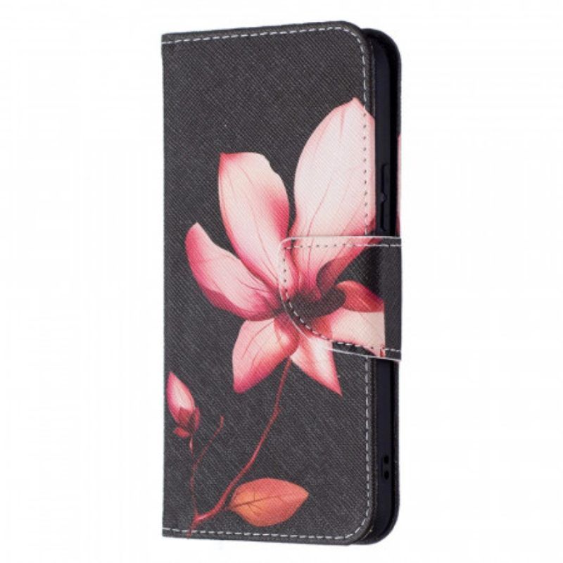 Flip Case Für Samsung Galaxy S22 5G Pinke Blume