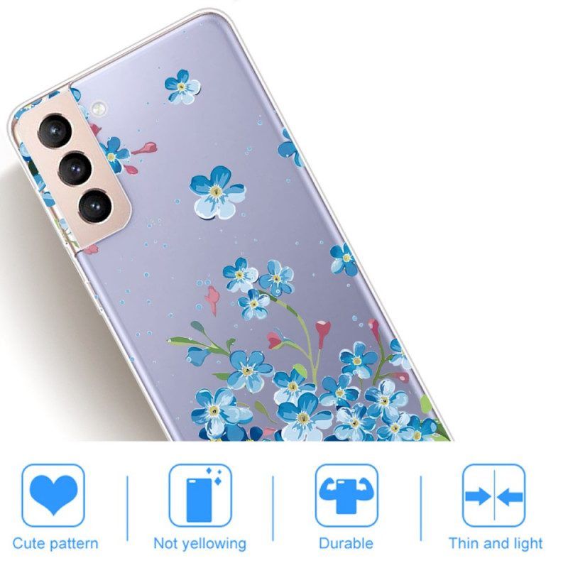 Hülle Für Samsung Galaxy S22 5G Blaue Blumen