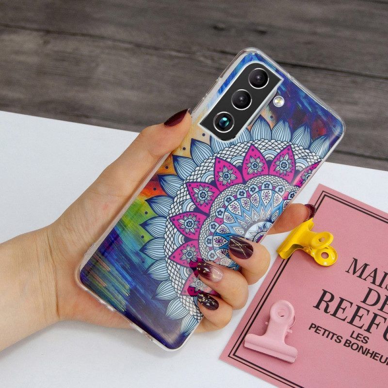 Hülle Für Samsung Galaxy S22 5G Fluoreszierende Blumenserie