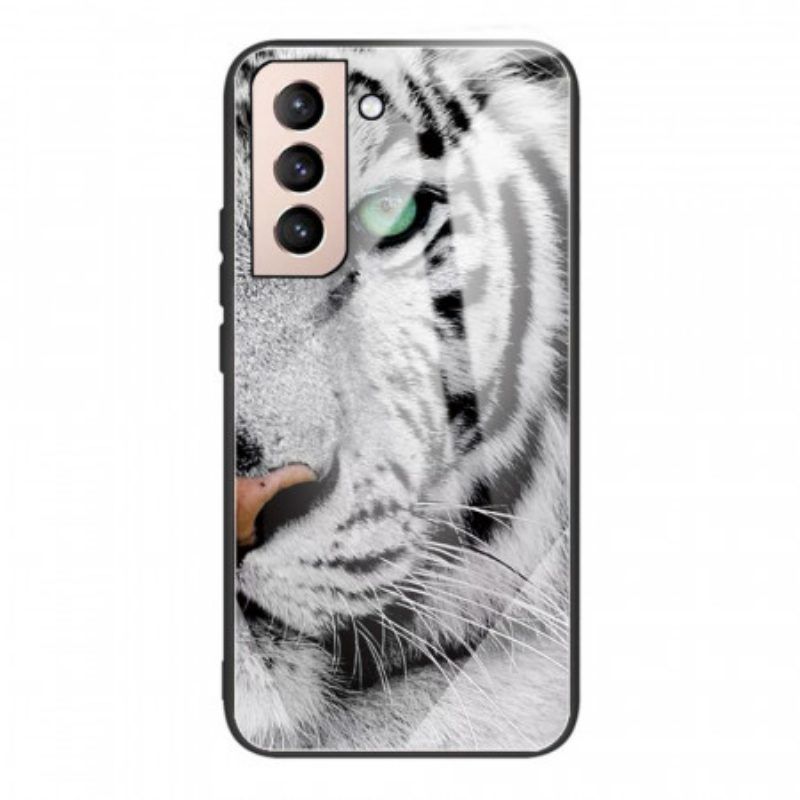 Hülle Für Samsung Galaxy S22 5G Tiger-gehärtetes Glas