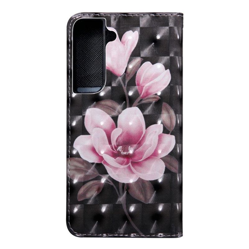 Lederhüllen Für Samsung Galaxy S22 5G Blühende Blumen