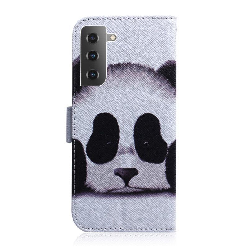 Lederhüllen Für Samsung Galaxy S22 5G Panda-gesicht