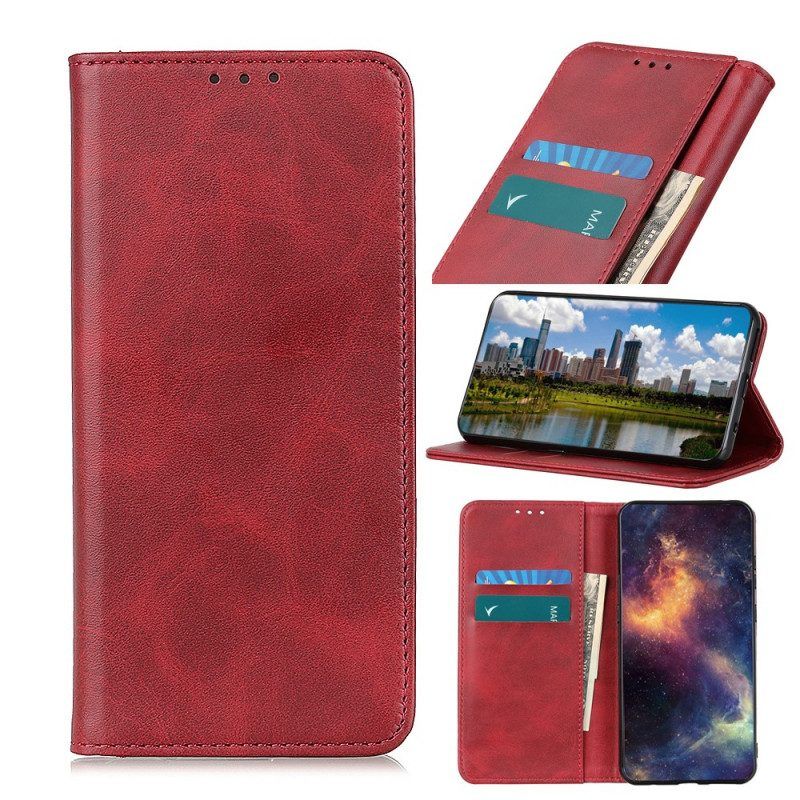 Schutzhülle Für Samsung Galaxy S22 5G Flip Case Elegantes Spaltleder