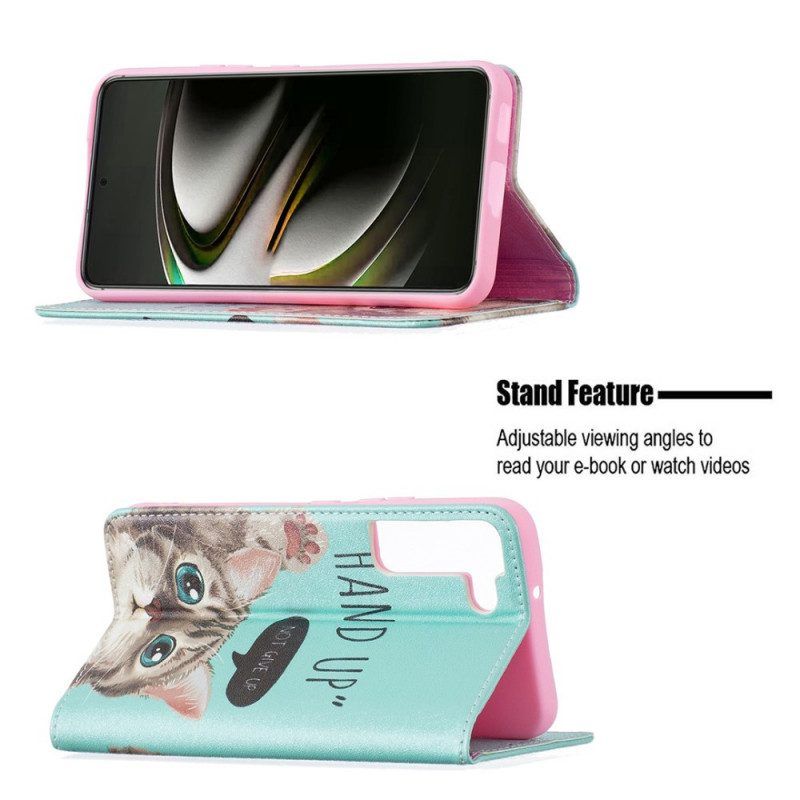 Schutzhülle Für Samsung Galaxy S22 5G Flip Case Hand-up