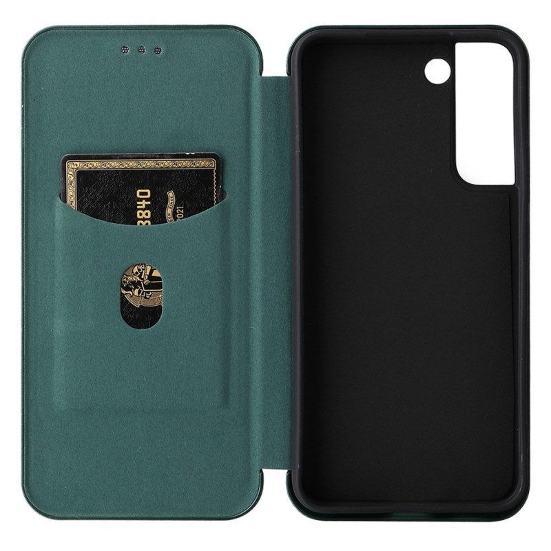 Schutzhülle Für Samsung Galaxy S22 5G Flip Case Kohlefaser