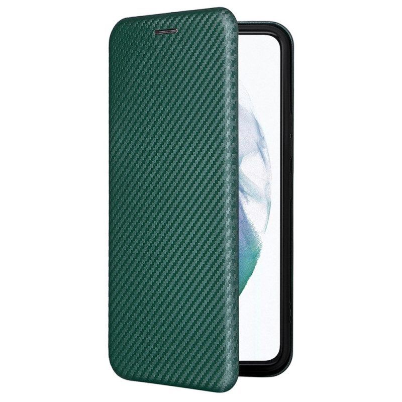 Schutzhülle Für Samsung Galaxy S22 5G Flip Case Kohlefaser