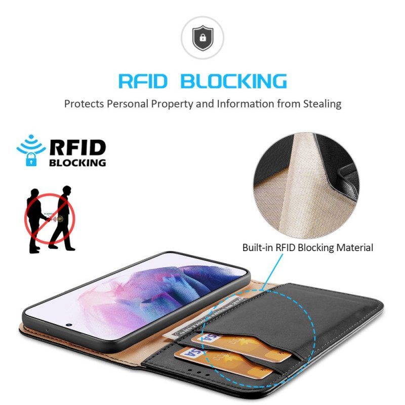 Schutzhülle Für Samsung Galaxy S22 5G Flip Case Rfid Dux Ducis