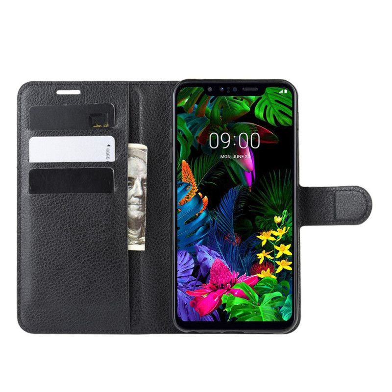 Lederhüllen ThinQ LG G8S ThinQ Schwarz Klassisch