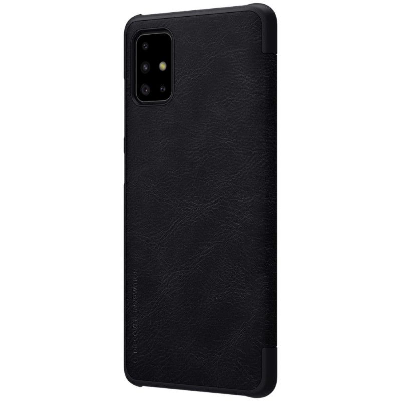 Flip Case Samsung Galaxy A71 Schwarz Handyhülle Nillkin-Qin-Serie