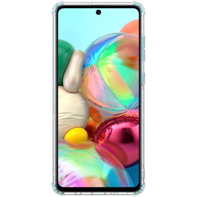 Hülle Für Samsung Galaxy A71 Weiß Transparente. Mit Nillkin Verstärkte Ecken