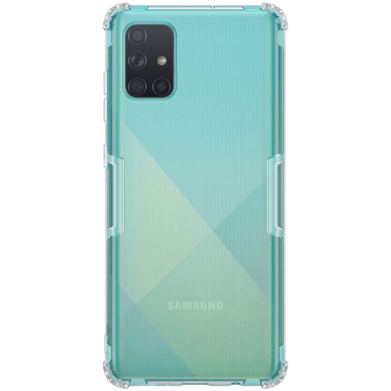 Hülle Für Samsung Galaxy A71 Weiß Transparente. Mit Nillkin Verstärkte Ecken