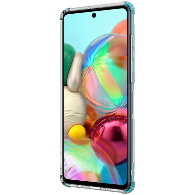 Hülle Für Samsung Galaxy A71 Weiß Transparente. Mit Nillkin Verstärkte Ecken