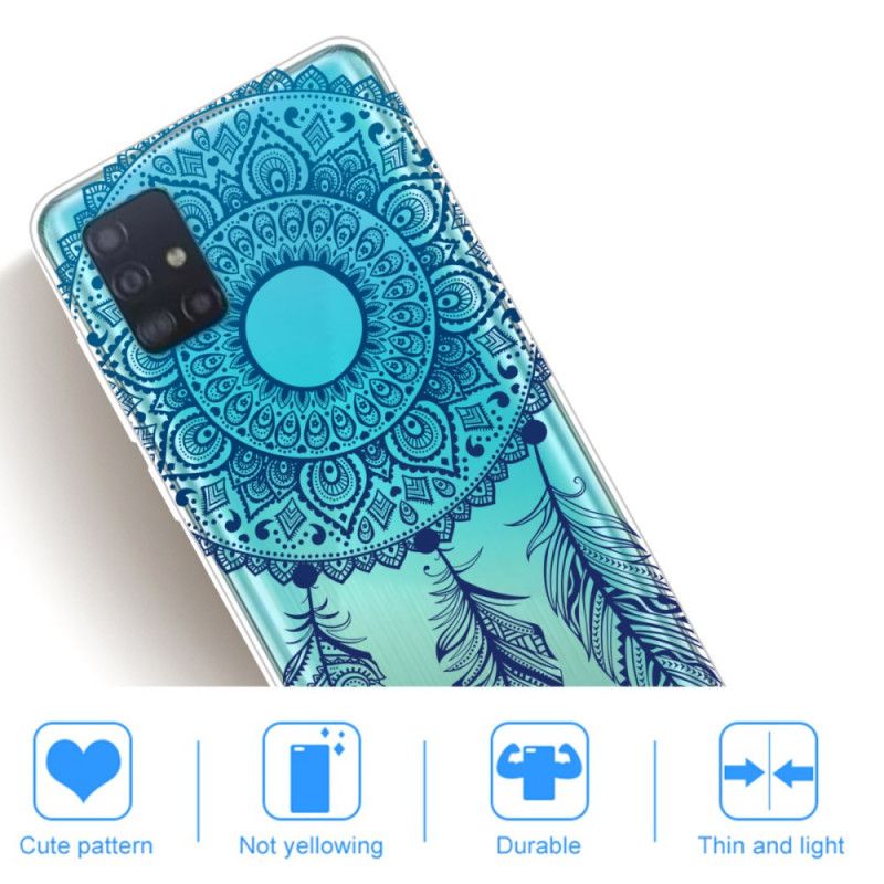 Hülle Samsung Galaxy A71 Einzigartiges Blumenmandala