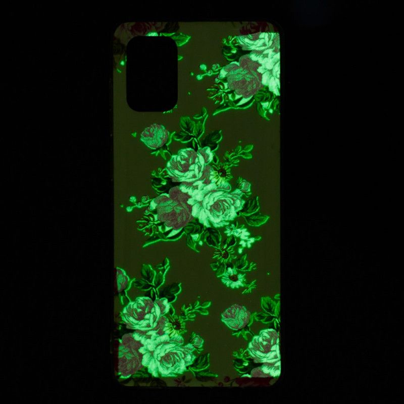 Hülle Samsung Galaxy A71 Fluoreszierende Freiheitsblumen