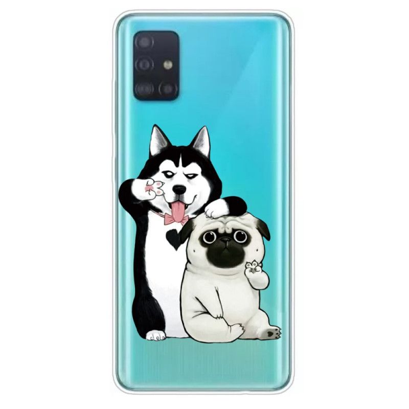 Hülle Samsung Galaxy A71 Lustige Hunde