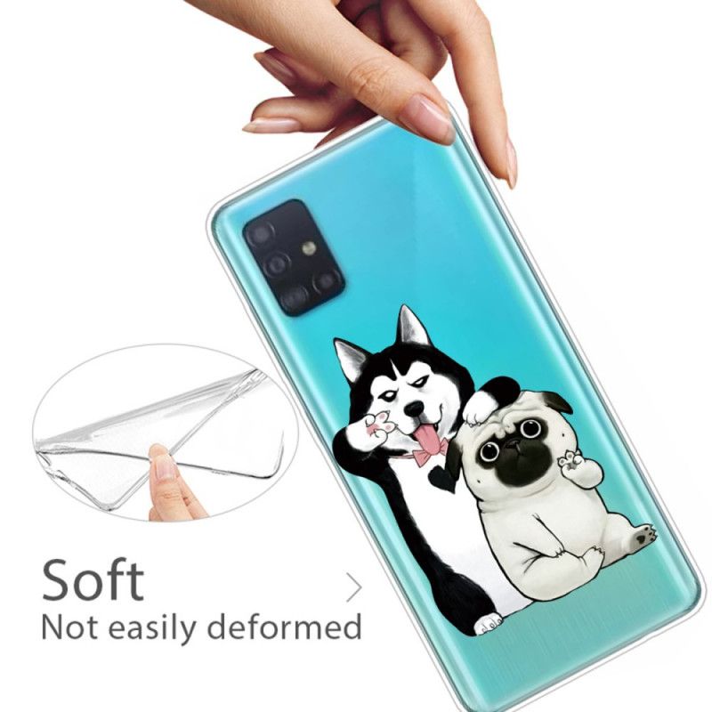 Hülle Samsung Galaxy A71 Lustige Hunde