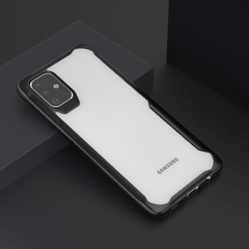 Hülle Samsung Galaxy A71 Schwarz Abgeschrägte Hybridkanten