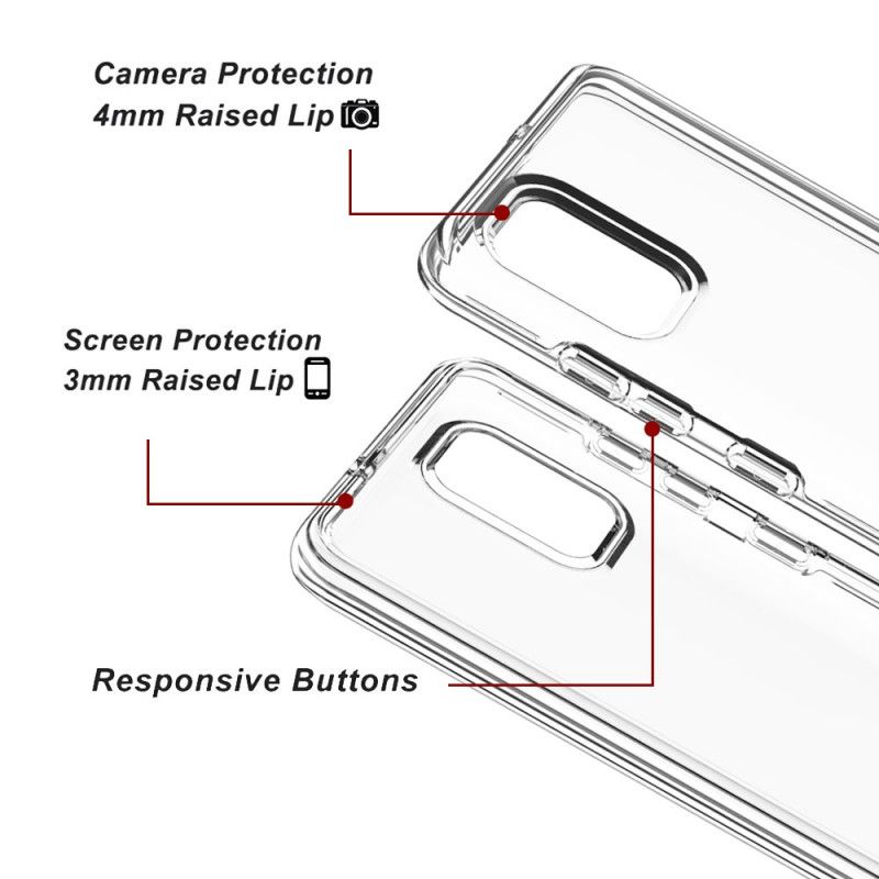 Hülle Samsung Galaxy A71 Transparente Vorderseite Hinten