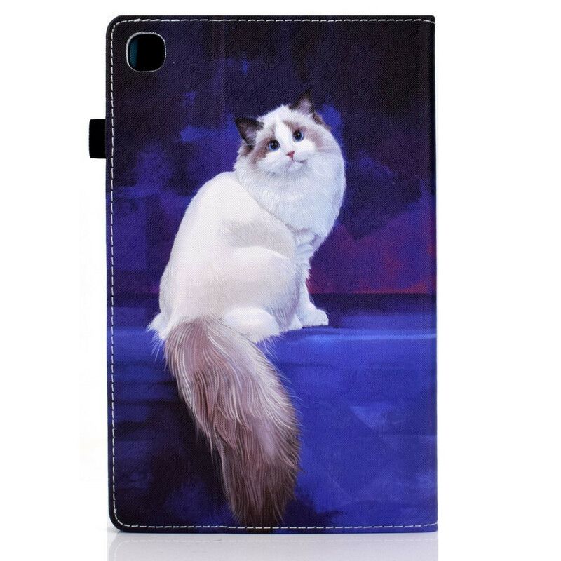 Case Samsung Galaxy Tab A7 Lite Weiße Katze