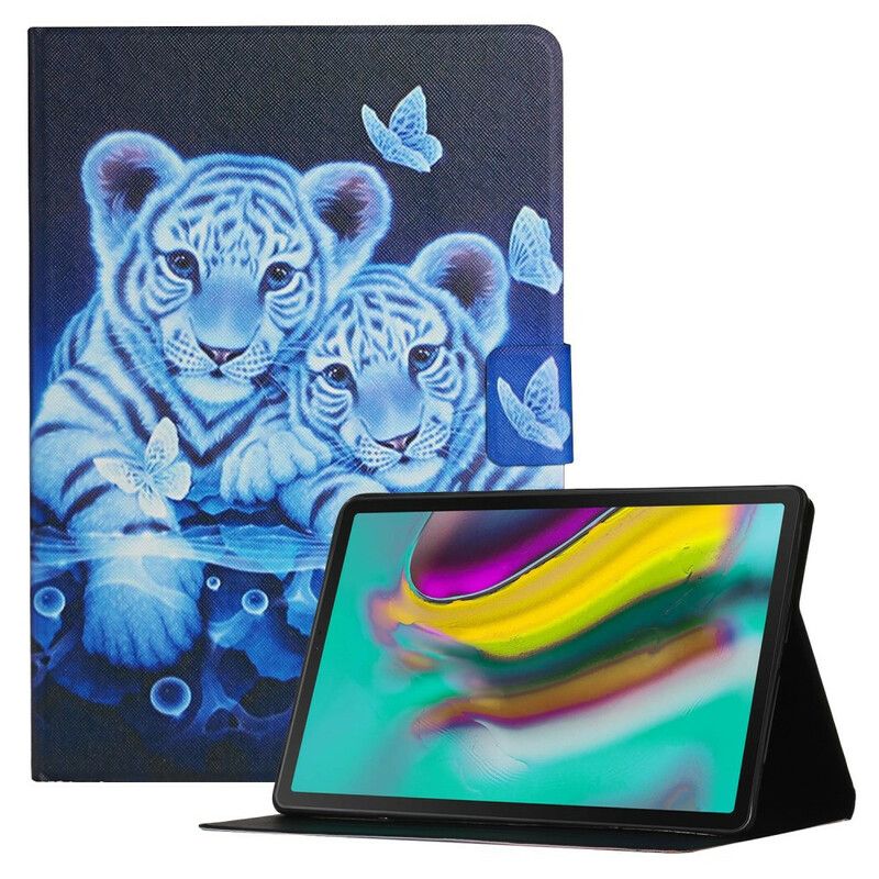 Lederhüllen Für Samsung Galaxy Tab A7 Lite Tiger