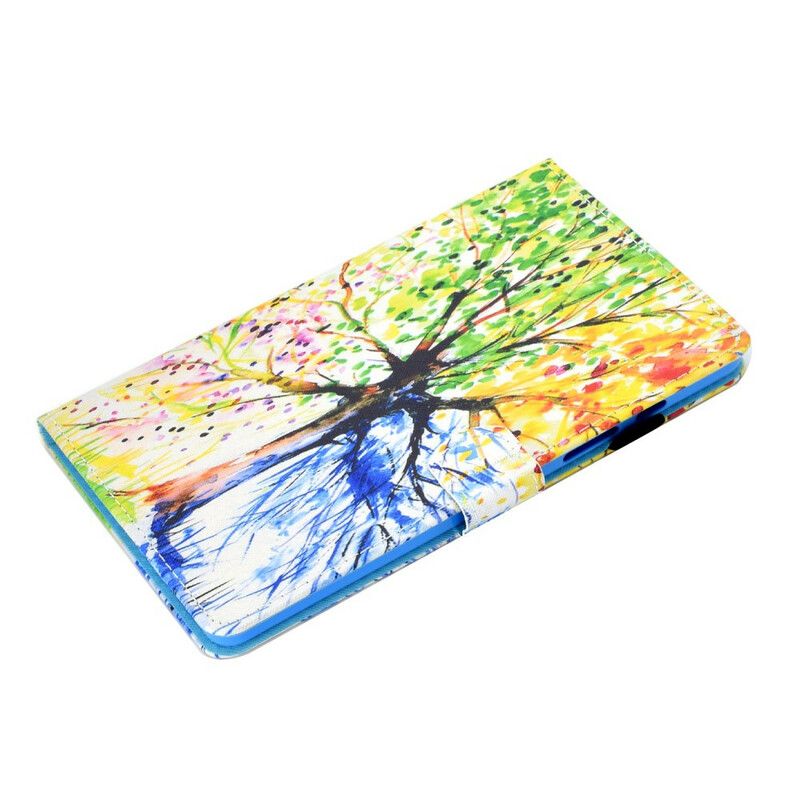 Lederhüllen Samsung Galaxy Tab A7 Lite Aquarellbaum