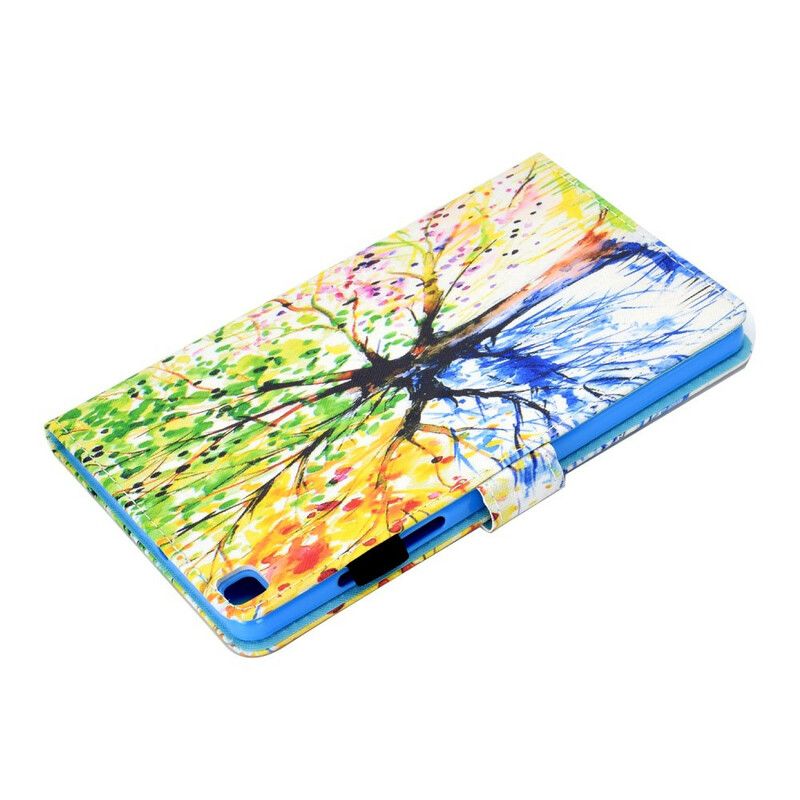 Lederhüllen Samsung Galaxy Tab A7 Lite Aquarellbaum