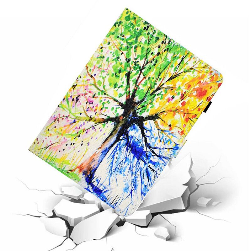 Lederhüllen Samsung Galaxy Tab A7 Lite Aquarellbaum