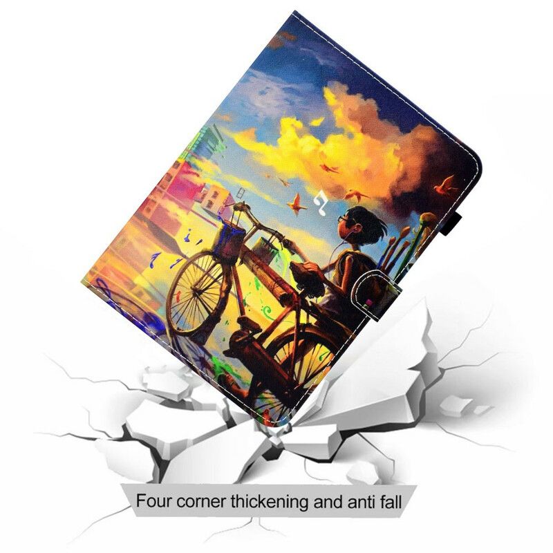 Lederhüllen Samsung Galaxy Tab A7 Lite Fahrrad Art.-nr