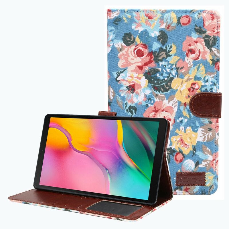 Lederhüllen Samsung Galaxy Tab A7 Lite Freiheitsblumen