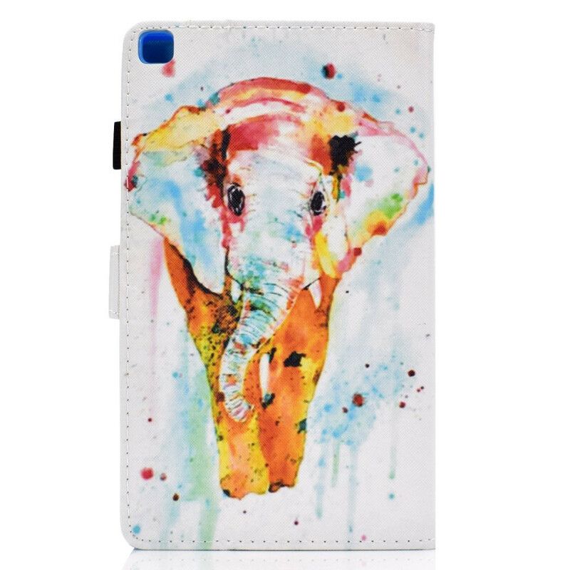 Lederhüllen Samsung Galaxy Tab A7 Lite Handyhülle Aquarell Elefant