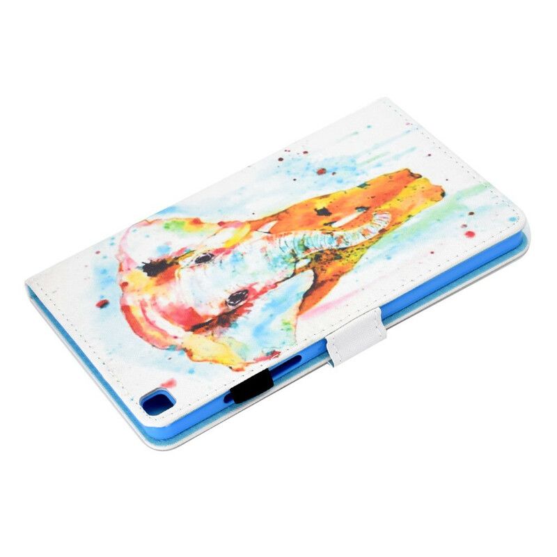 Lederhüllen Samsung Galaxy Tab A7 Lite Handyhülle Aquarell Elefant