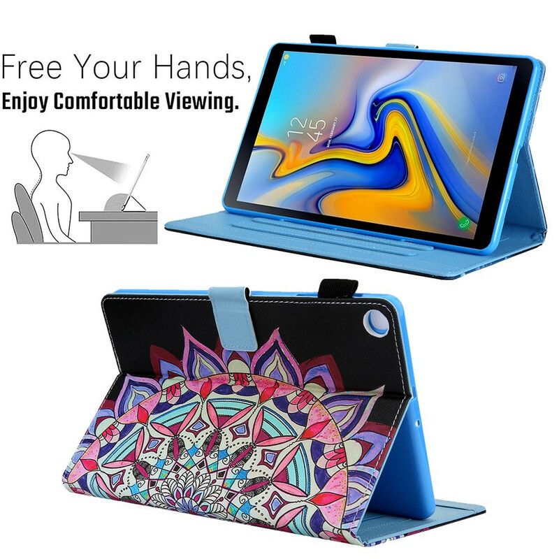 Lederhüllen Samsung Galaxy Tab A7 Lite Handyhülle Grafisches Mandala