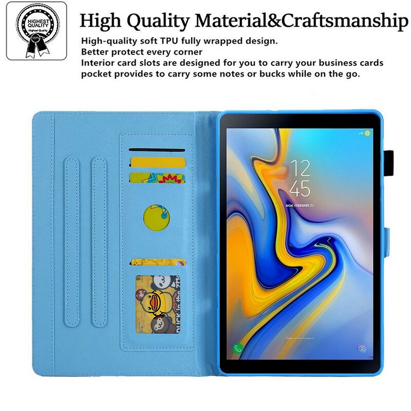 Lederhüllen Samsung Galaxy Tab A7 Lite Handyhülle Marmor-geometrie-design