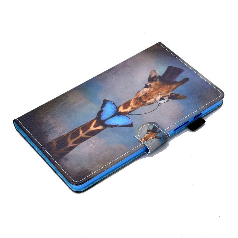 Lederhüllen Samsung Galaxy Tab A7 Lite Handyhülle Schicke Giraffe