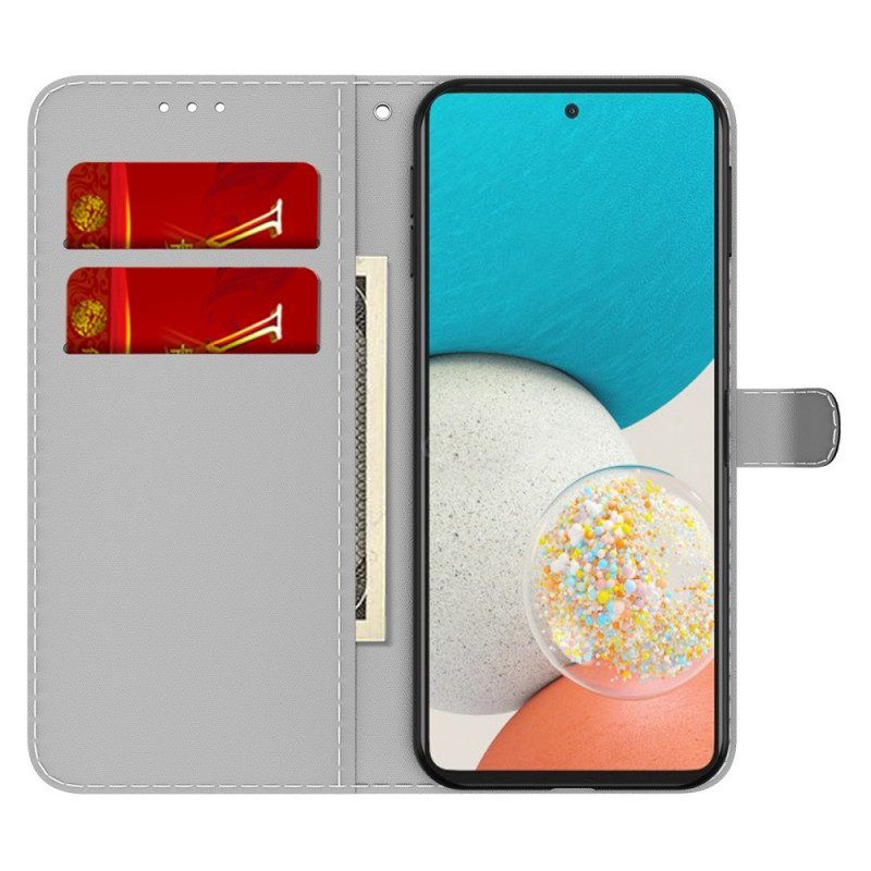 Flip Case Für Samsung Galaxy A53 5G Abstraktes Muster