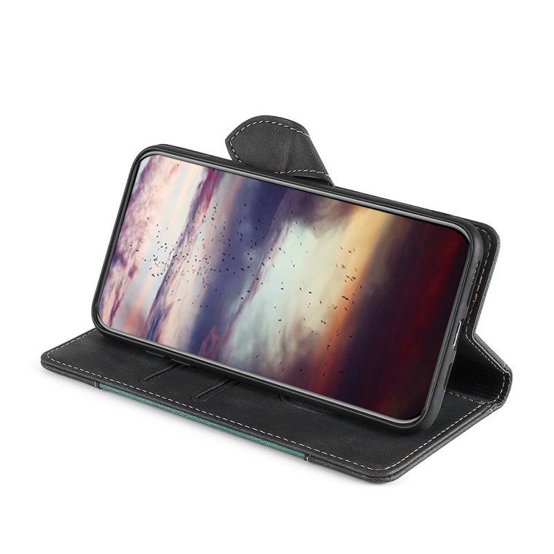 Flip Case Für Samsung Galaxy A53 5G Kunstleder Bicolor Stylisch