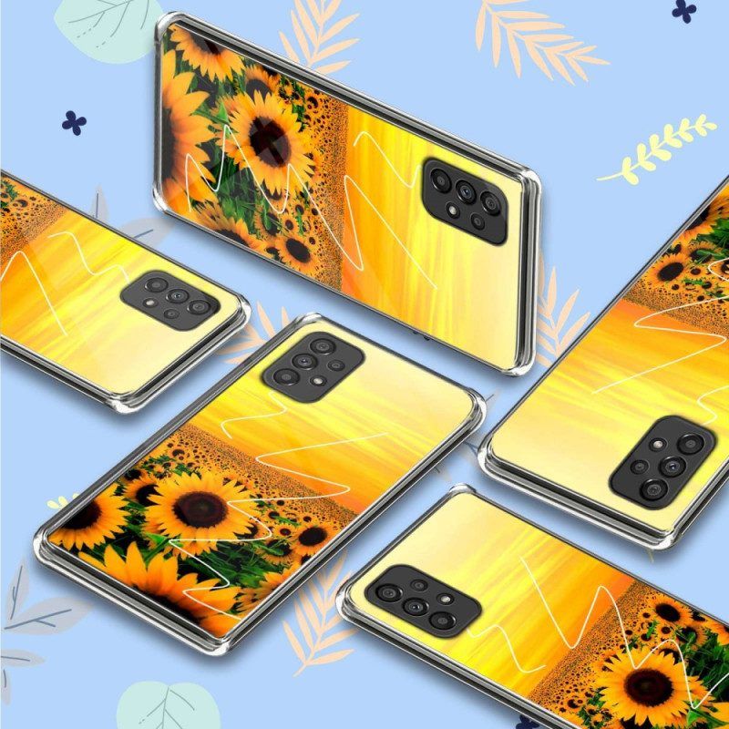 Handyhülle Für Samsung Galaxy A53 5G Sonnenblumen