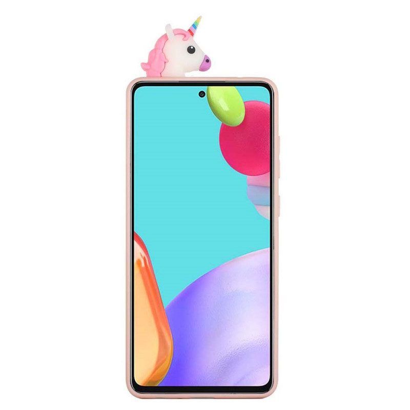 Hülle Für Samsung Galaxy A53 5G 3d-einhorn