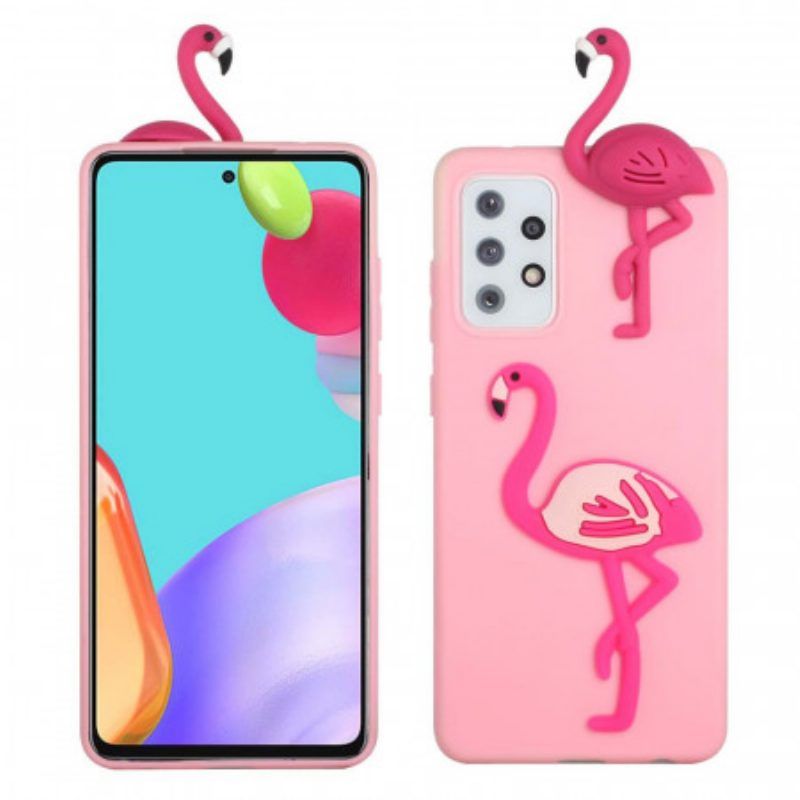 Hülle Für Samsung Galaxy A53 5G 3d-flamingo