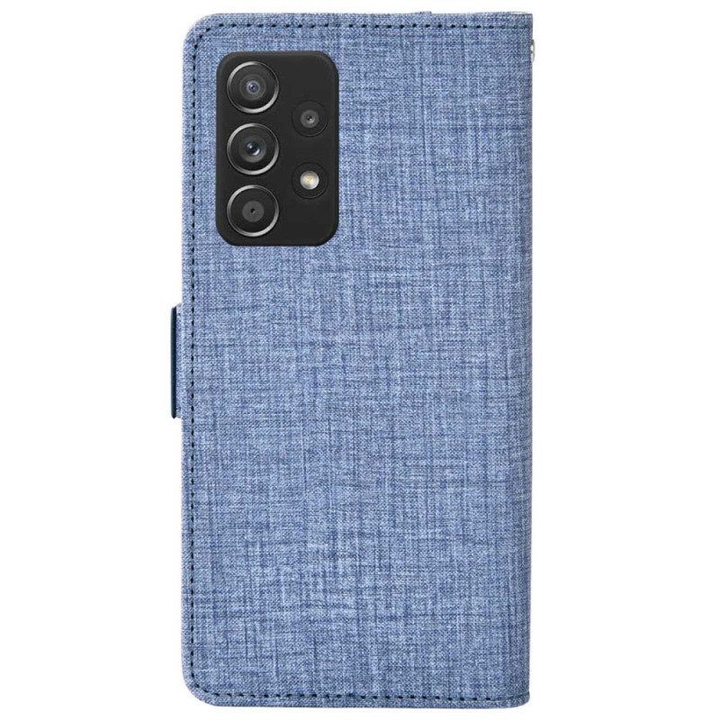 Lederhüllen Für Samsung Galaxy A53 5G Jeans Mit Drehbarem Kartenhalter