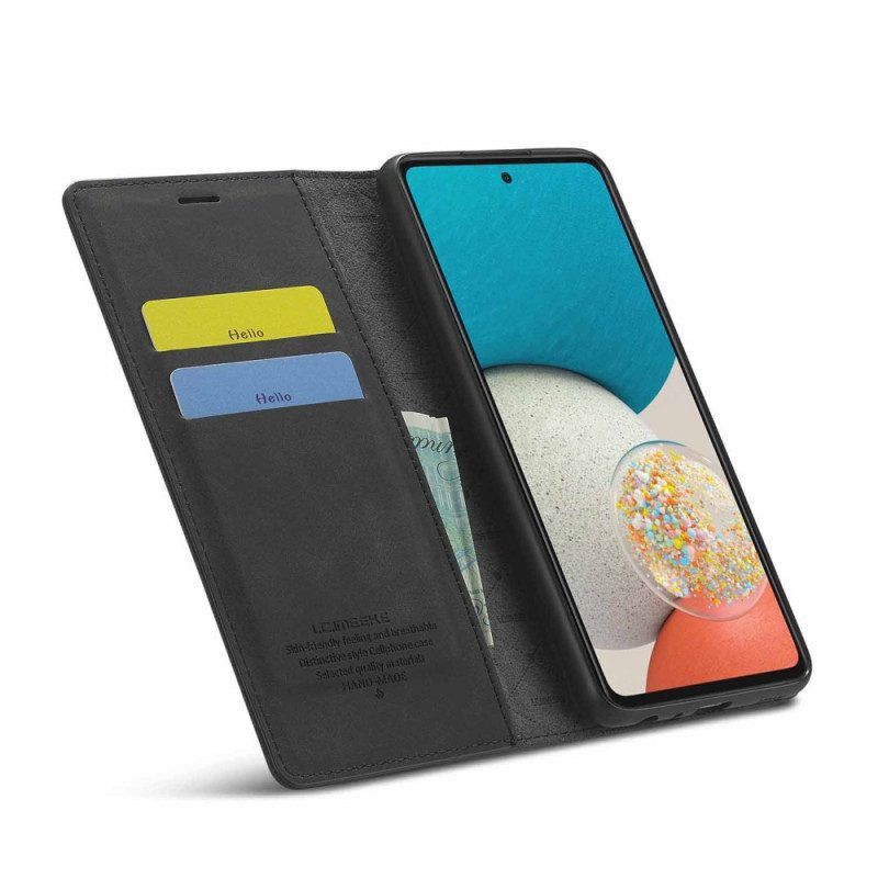 Schutzhülle Für Samsung Galaxy A53 5G Flip Case Lc.imeeke Ledereffekt