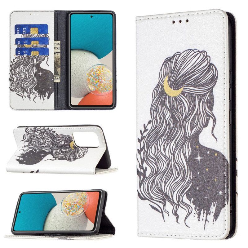 Schutzhülle Für Samsung Galaxy A53 5G Flip Case Schöne Haare