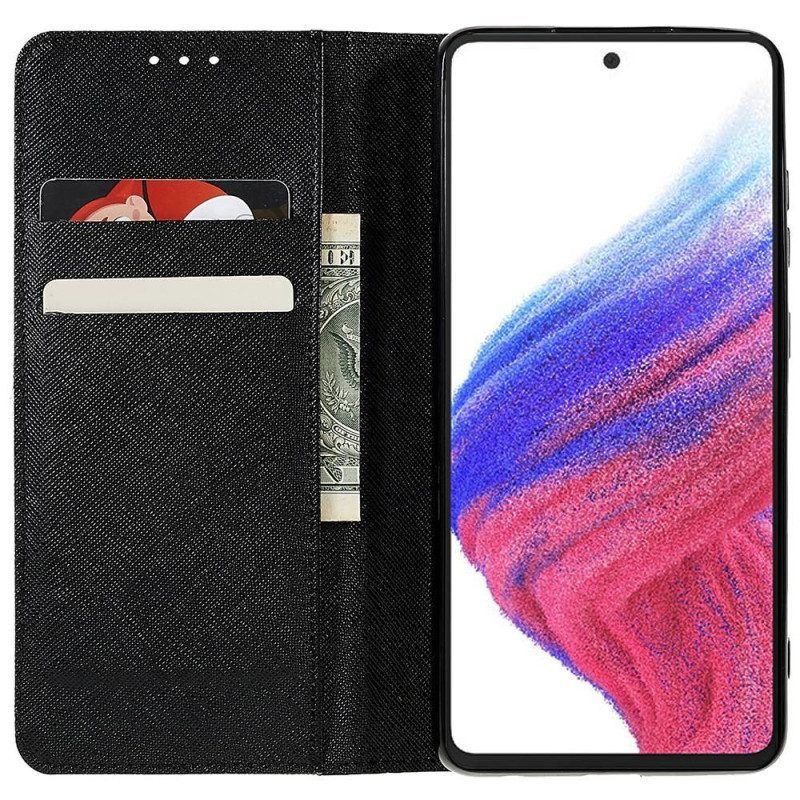 Schutzhülle Für Samsung Galaxy A53 5G Flip Case Strukturiertes Kunstleder