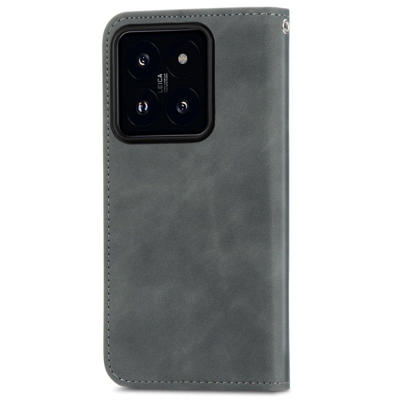 Flip Case Für Xiaomi 14t Pro Weiche Textur