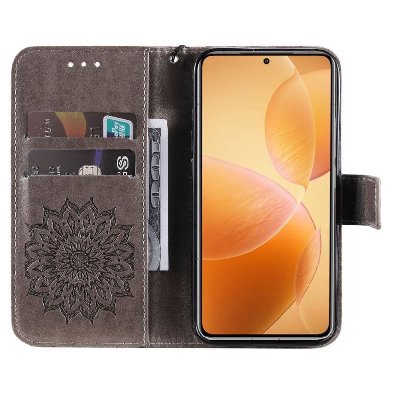 Lederhüllen Für Xiaomi 14t Pro Mandala Mit Riemen