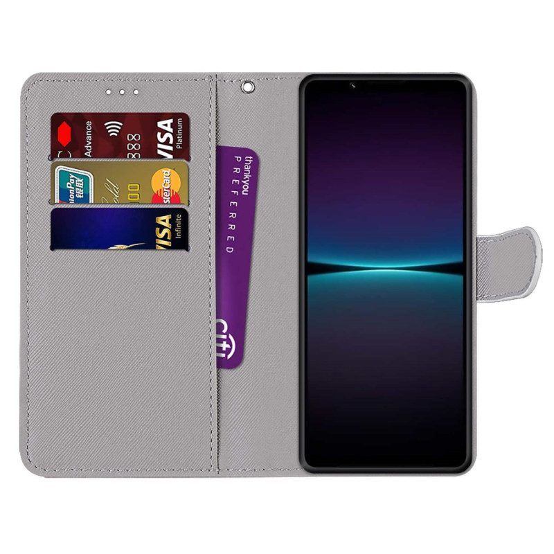 Flip Case Für Sony Xperia 1 IV Fingerherz