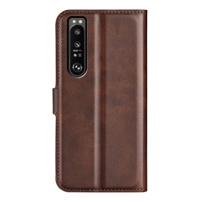 Flip Case Für Sony Xperia 1 IV Retro-ledereffekt