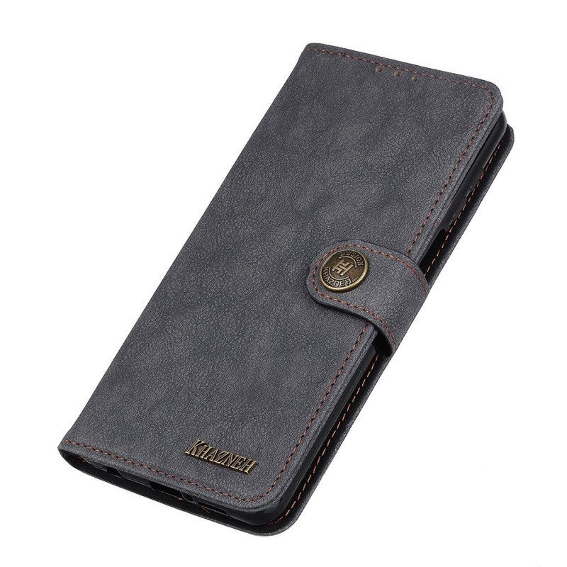 Flip Case Für Sony Xperia 1 IV Vintage Khazneh Spaltleder