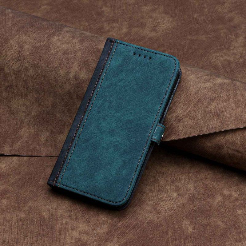 Flip Case Für Sony Xperia 1 IV Zweifarbig Mit Riemen