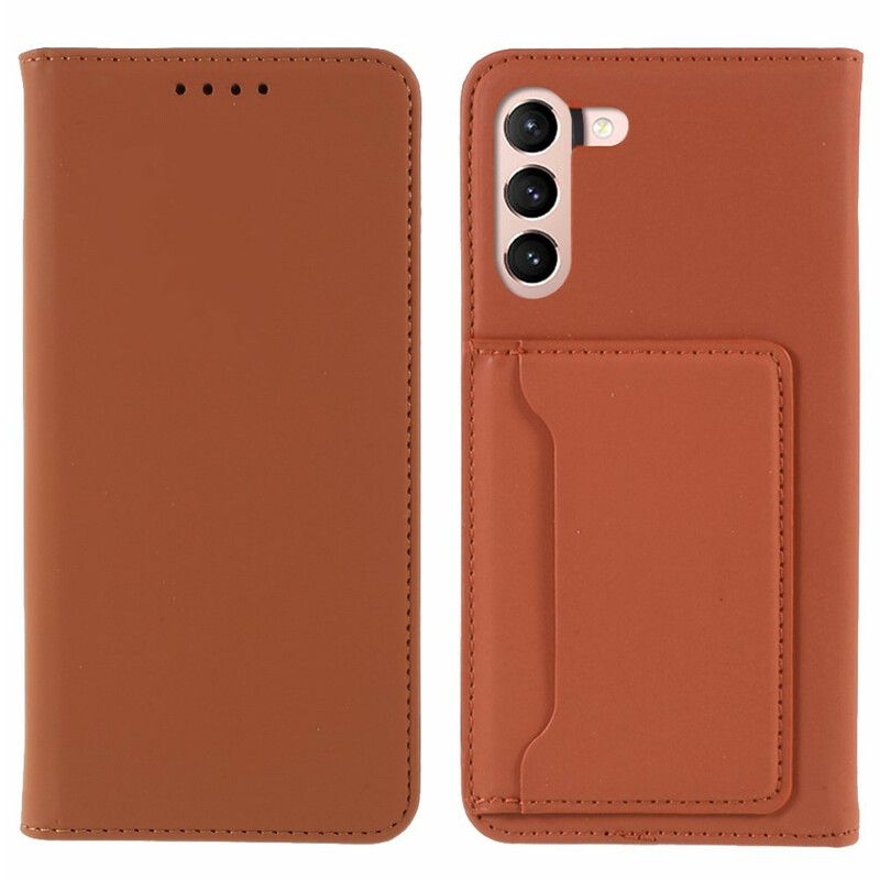 Flip Case Für Samsung Galaxy S21 Fe Kartenhalterunterstützung